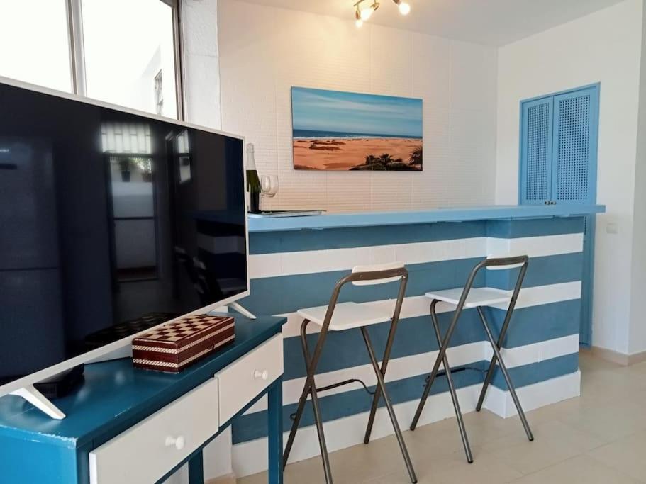 Apartment With Large Terrace, 10 Meters From Playa De Las Burras San Bartolomé 외부 사진